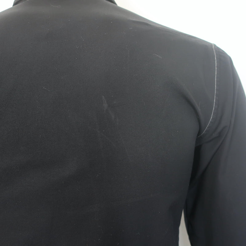 Dior Homme Contrast-Seam Shirt Black Cotton Size 37