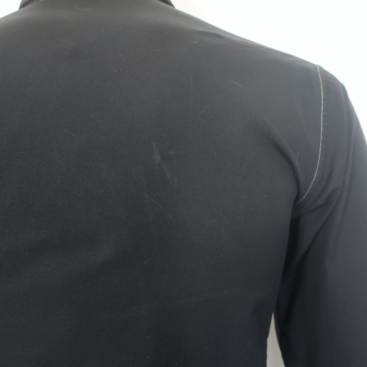 Dior Homme Contrast-Seam Shirt Black Cotton Size 37