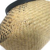 AllSaints Allington Straw Tote Black/Natural Extra Large Shoulder Bag