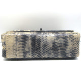 Chanel 2.55 Reissue 226 Double Flap Shoulder Bag Beige/Gray Snakeskin