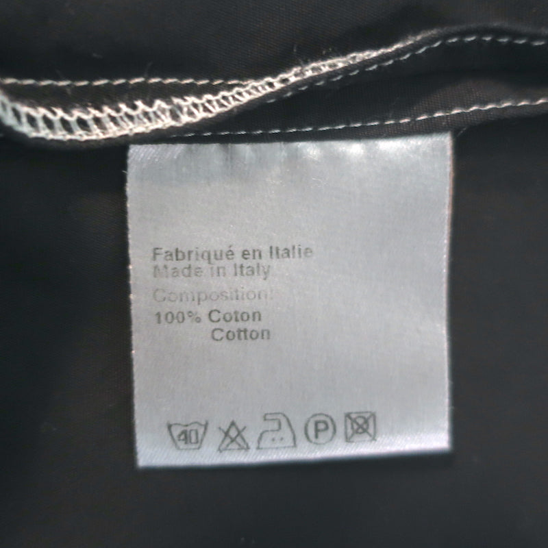 Dior Homme Contrast-Seam Shirt Black Cotton Size 37