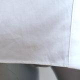 Temperley Lace-Trimmed Button Down Shirt White Cotton Size US 6 Short Sleeve Top