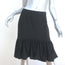 Balenciaga Ruffle Skirt Black Crepe Size 42