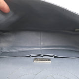 Chanel 2.55 Reissue 226 Double Flap Shoulder Bag Beige/Gray Snakeskin