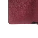Balenciaga Neo Classic Mini Trifold Wallet Burgundy Grained Leather NEW