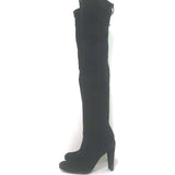 Stuart Weitzman Highland Over the Knee Boots Black Suede Size 9