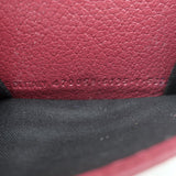 Balenciaga Neo Classic Mini Trifold Wallet Burgundy Grained Leather NEW