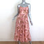 Zimmermann Rosa Midi Dress Pink Floral Print Linen Size 1