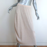 Jil Sander Gingham Midi Skirt Beige/White Gauze Size 36
