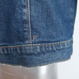 FRAME Denim Jacket Moore Gate Dark Blue Stretch Cotton Size Small