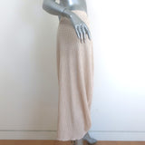 Jil Sander Gingham Midi Skirt Beige/White Gauze Size 36