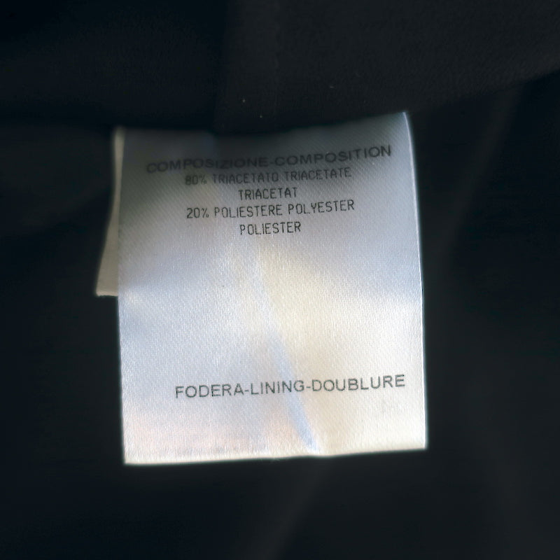 Balenciaga Ruffle Skirt Black Crepe Size 42