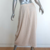 Jil Sander Gingham Midi Skirt Beige/White Gauze Size 36