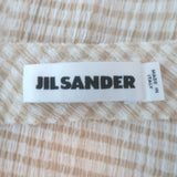 Jil Sander Gingham Midi Skirt Beige/White Gauze Size 36