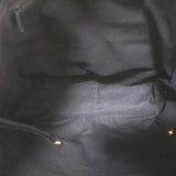 Chloe Braided Strap Front-Pocket Large Tote Black Leather-Trimmed Canvas