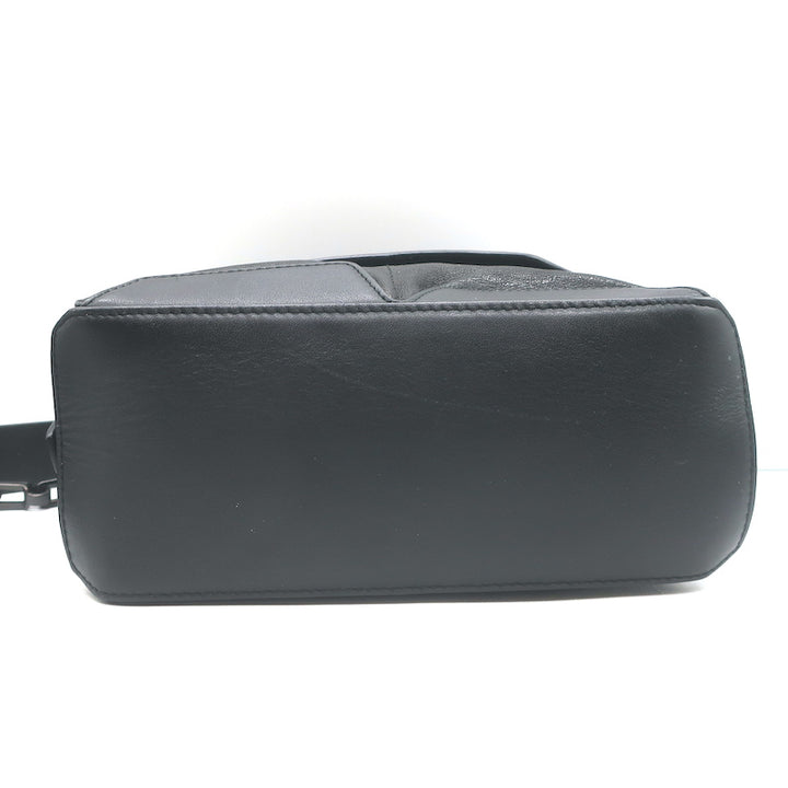 Rag &amp; Bone Micro Pilot Chain Strap Crossbody Bag Black Leather
