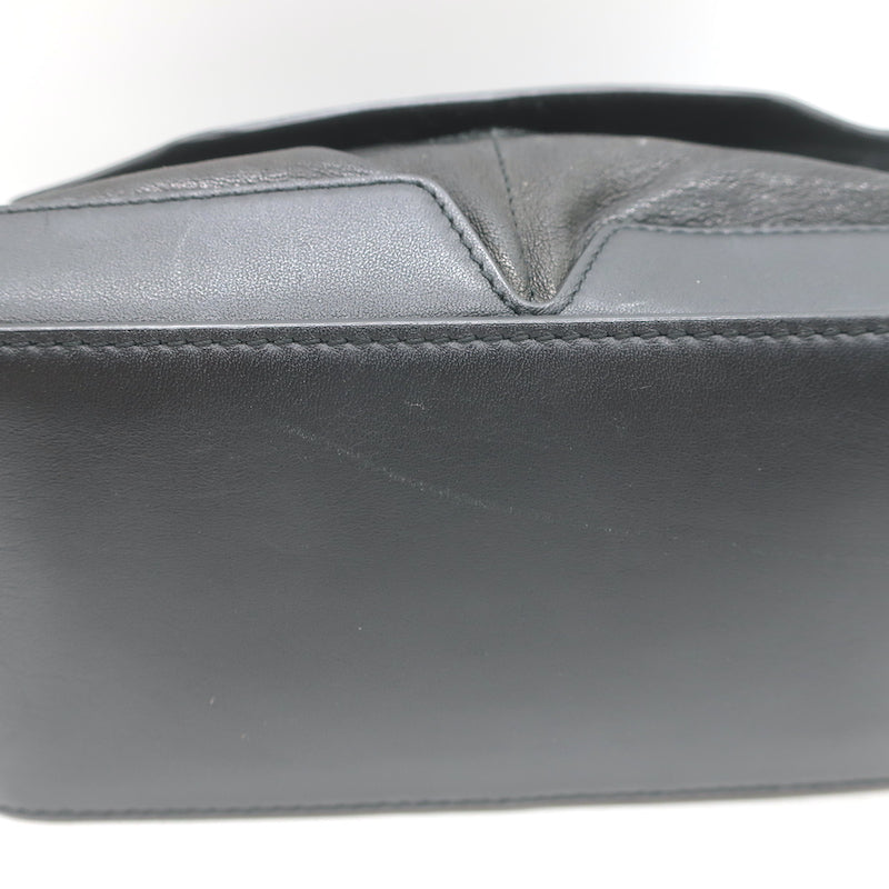Rag &amp; Bone Micro Pilot Chain Strap Crossbody Bag Black Leather