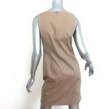 Moschino Cheap and Chic Cutout Bow Mini Dress Beige Stretch Cotton Size US 8