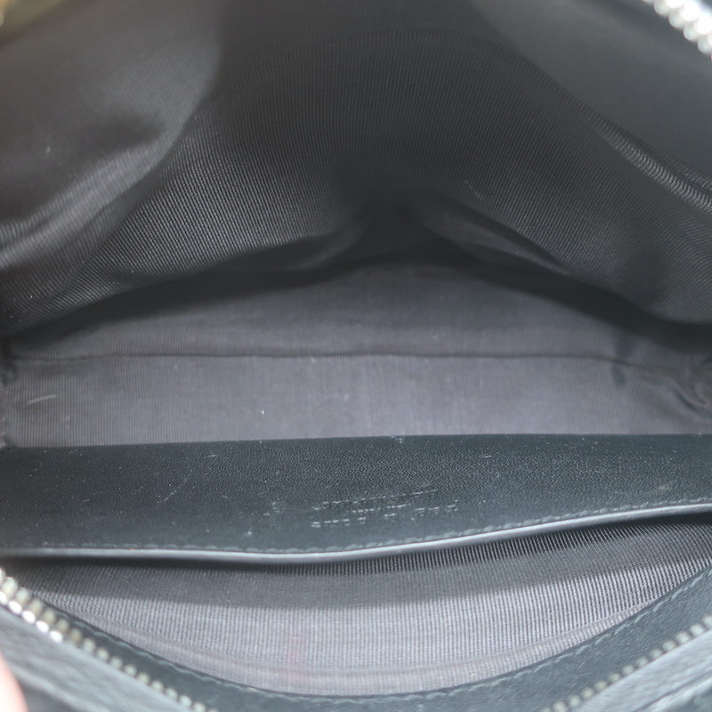 Rag &amp; Bone Micro Pilot Chain Strap Crossbody Bag Black Leather