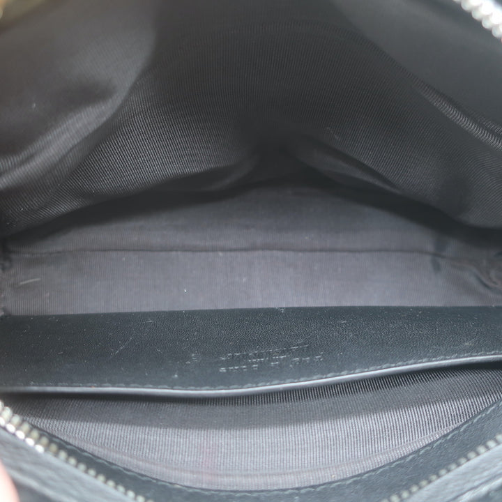 Rag &amp; Bone Micro Pilot Chain Strap Crossbody Bag Black Leather