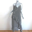 IRO Granby Ruffled Midi Dress Black/Ecru Printed Chiffon Size 36