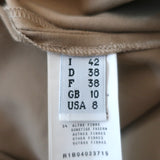 Moschino Cheap and Chic Cutout Bow Mini Dress Beige Stretch Cotton Size US 8