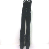 Stuart Weitzman Vidaland Velvet Over the Knee Boots Black Size 8.5 NEW