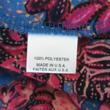 MISA Tiered Mini Dress Lilian Blue/Pink Night Blooms Print Size Extra Small