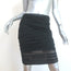 Versace Draped Mesh Pencil Skirt Black Size 42