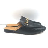 Gucci Princetown Horsebit Mules Black Leather Size 37