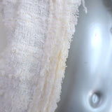 IRO Moana Tweed Jacket White Cotton-Blend Size 36