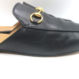 Gucci Princetown Horsebit Mules Black Leather Size 37