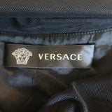 Versace Draped Mesh Pencil Skirt Black Size 42