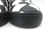 Bottega Veneta Checkerboard Intrecciato Slip-On Sneakers Black/White Size 37