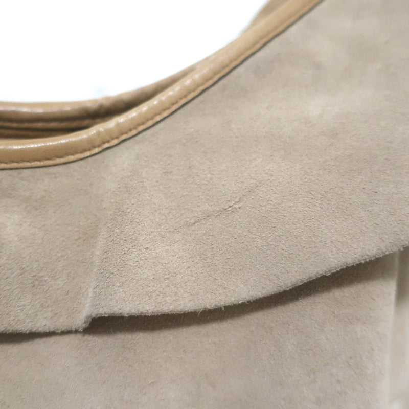 Yves Saint Laurent St. Tropez Hobo Beige Suede Medium Shoulder Bag