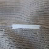 Max Mara Cardigan Sweater Light Gray Ribbed Knit Size Medium
