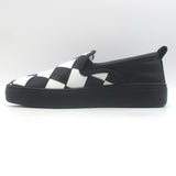 Bottega Veneta Checkerboard Intrecciato Slip-On Sneakers Black/White Size 37
