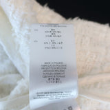 IRO Moana Tweed Jacket White Cotton-Blend Size 36