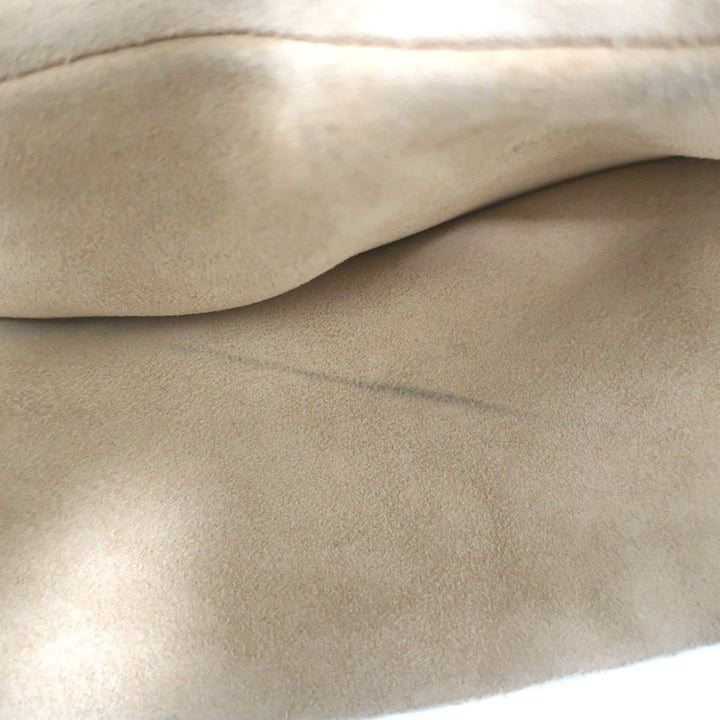Yves Saint Laurent St. Tropez Hobo Beige Suede Medium Shoulder Bag