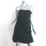 Jil Sander Draped Strapless Dress Black Polyester Size 34 NEW