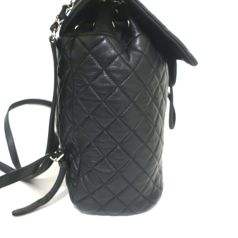 authentic chanel black quilted leather large backpack Chanel Urban Spirit Large Backpack Black Quilted Leather – Celebrity Owned