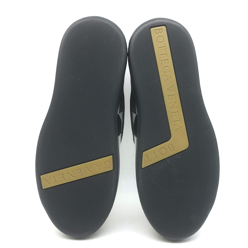 Bottega Veneta Checkerboard Intrecciato Slip-On Sneakers Black/White Size 37