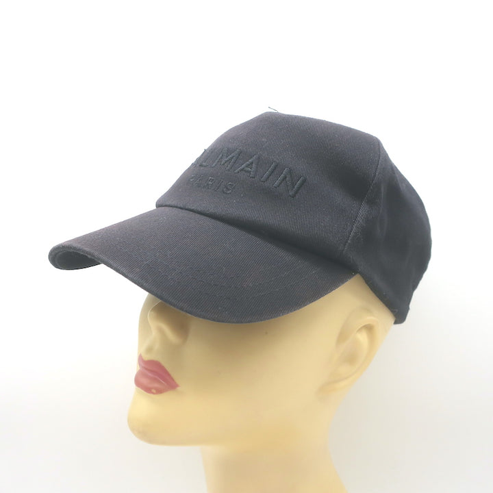 Balmain Logo-Embroidered Baseball Cap Black One Size