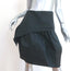 Jil Sander Asymmetric Skirt Black Pleated Satin Size 34