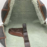 Balenciaga Aviator Shearling Twiggy Bag Dark Brown Leather Medium Shoulder Bag