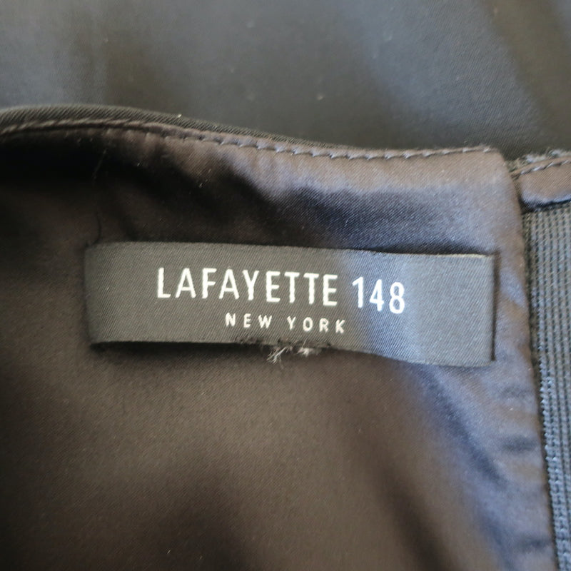 Lafayette 148 Mesh-Paneled Dress Suit Black Size Large