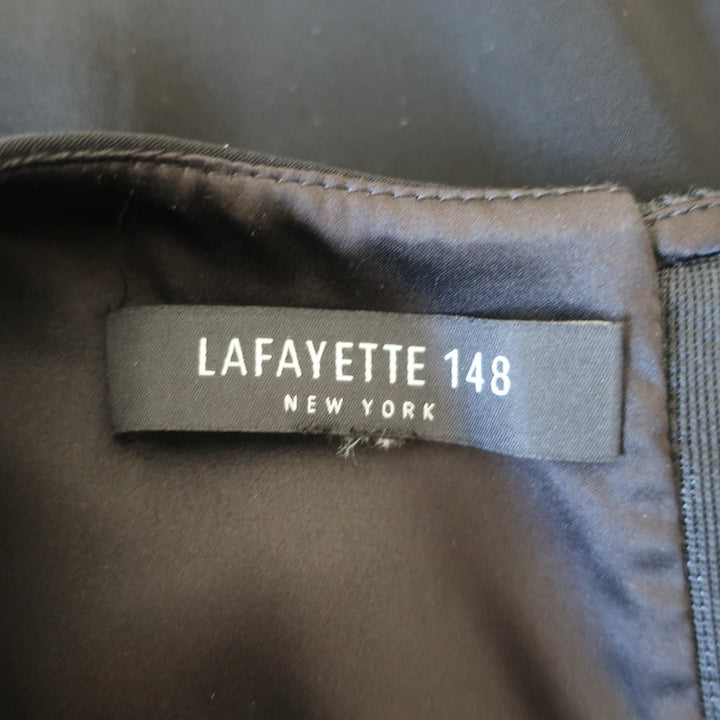 Lafayette 148 Mesh-Paneled Dress Suit Black Size Large