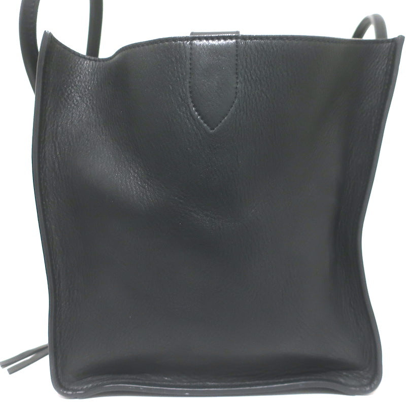 Celine Medium Phantom Luggage Tote Black Calfskin Leather