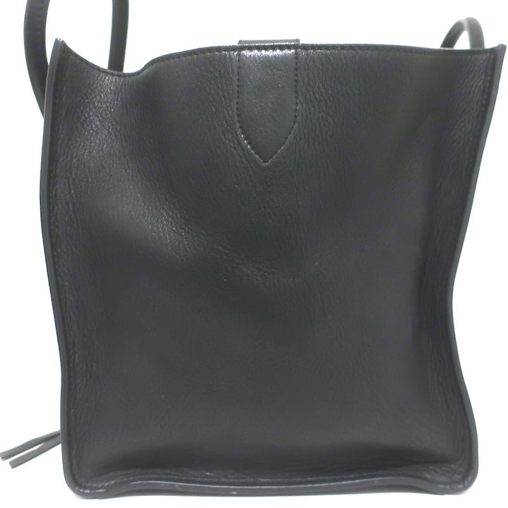 Celine Medium Phantom Luggage Tote Black Calfskin Leather