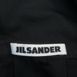 Jil Sander Asymmetric Skirt Black Pleated Satin Size 34